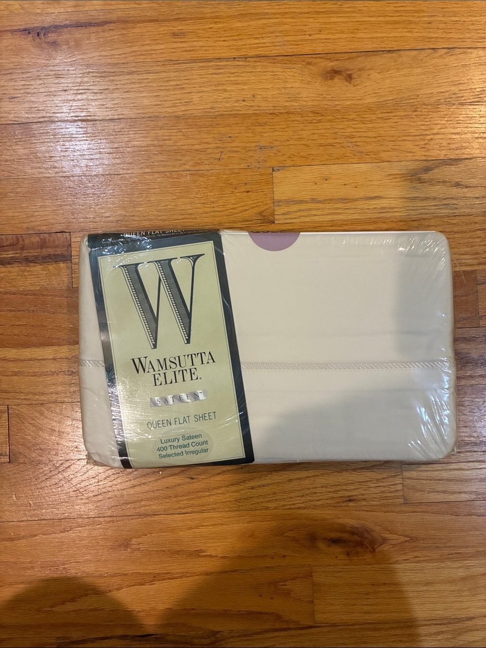 NWT Wamsutta Elite Queen Flat Sheet - Ivory Cream